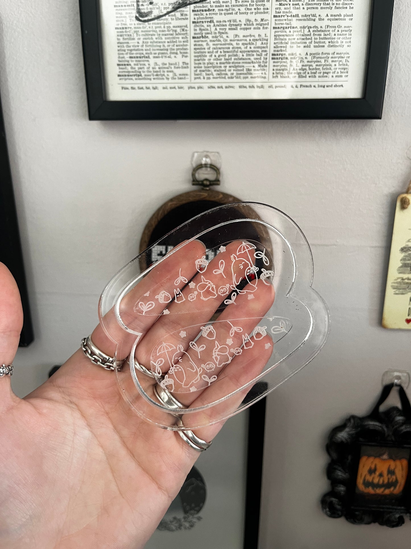 Forest Spirit Trio Barrettes Silicone Mould