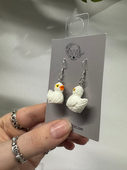 Mummy Ducks Acrylic Earrings