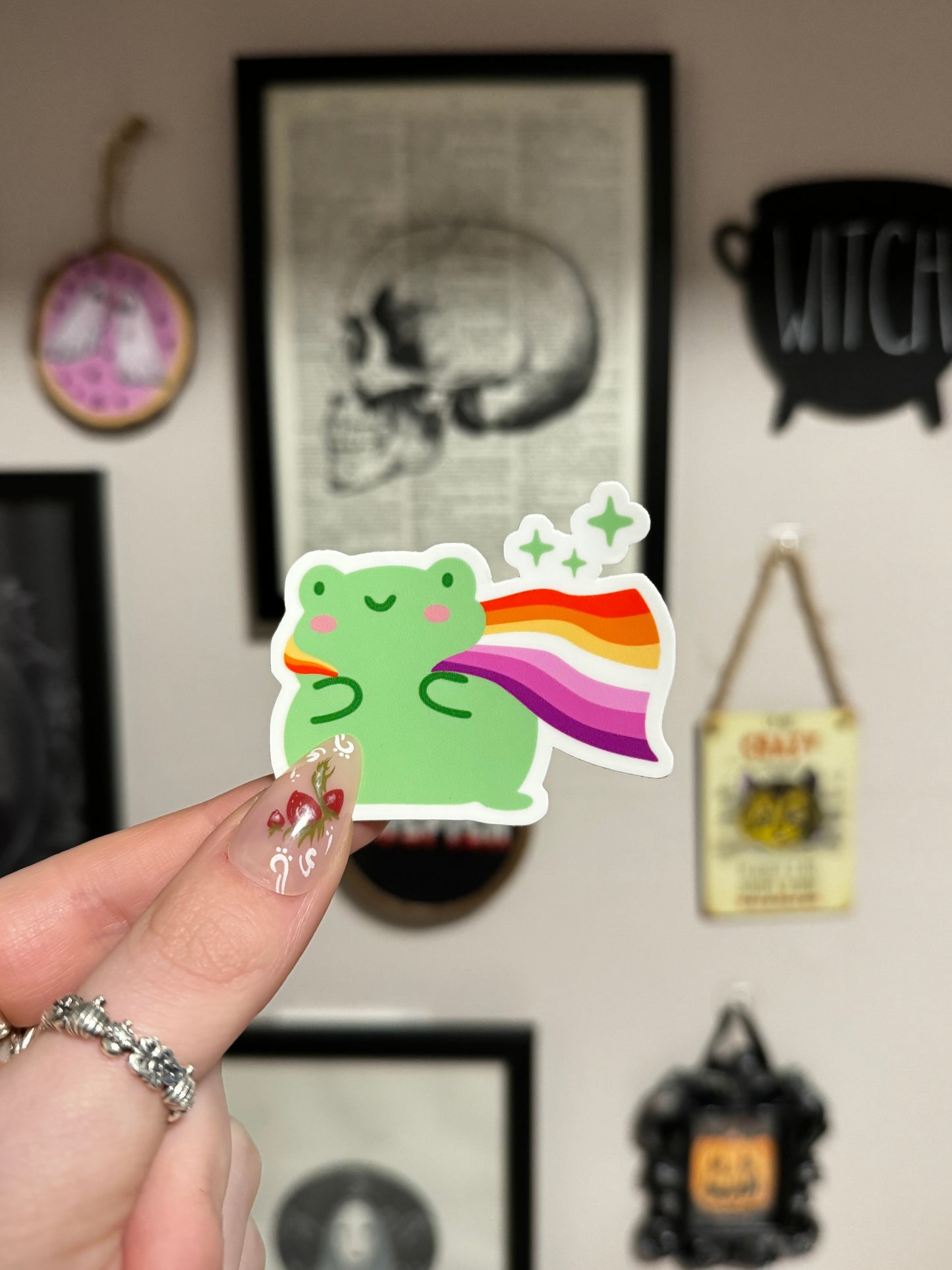 Lesbian Frog Sticker