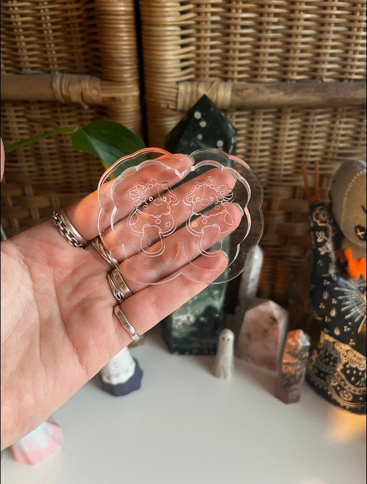 1.5” Fairy Cow Earrings Silicone Mould