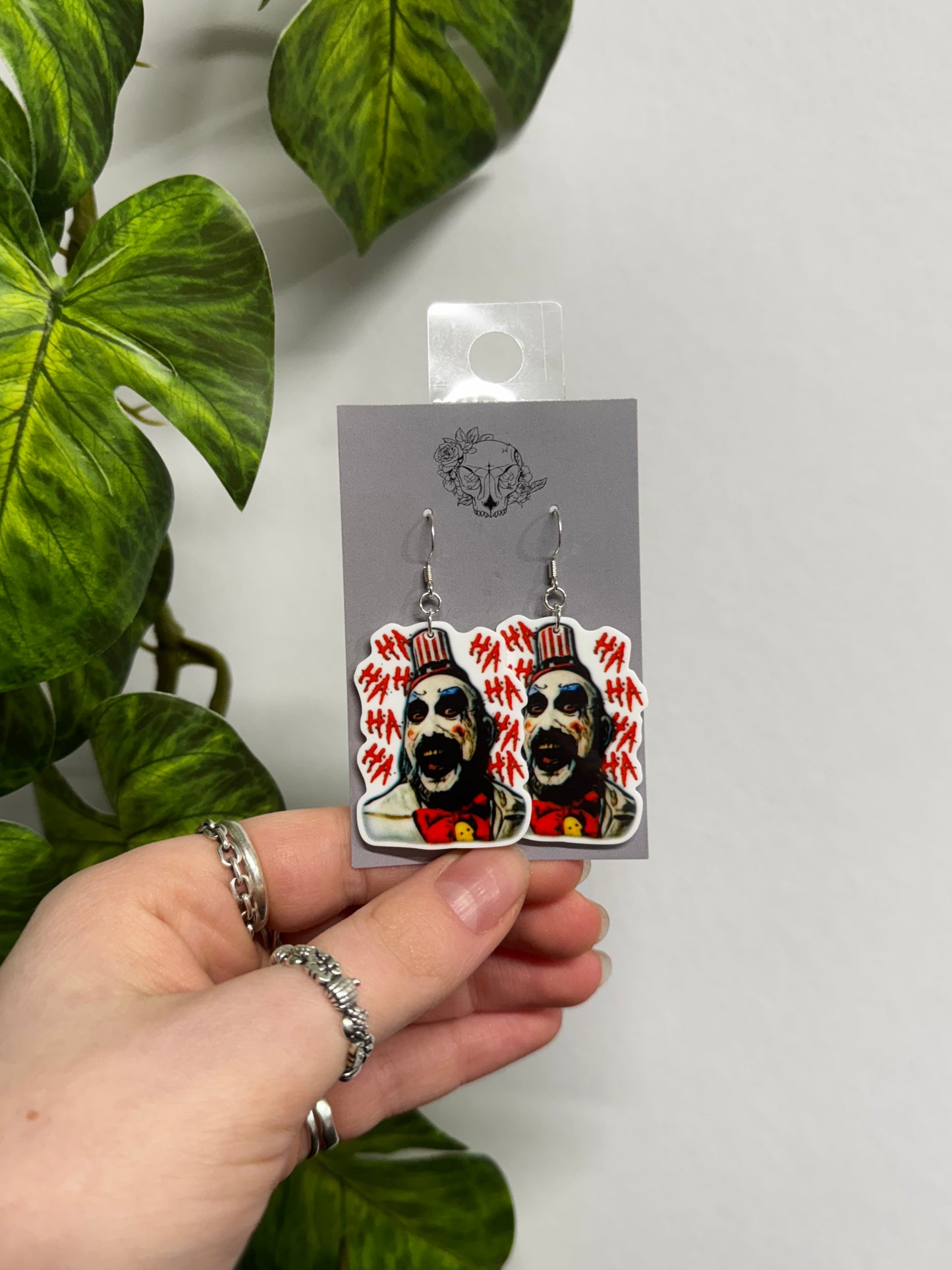 Laughing Captain Acrylic Earrings