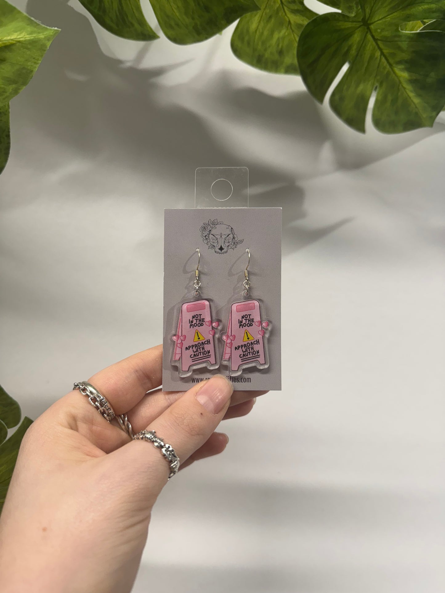 Not in the Mood Acrylic Earrings