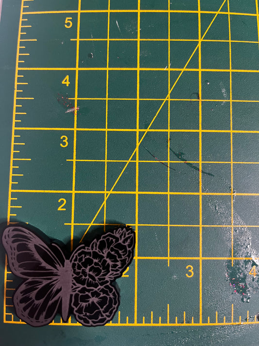 Floral Butterfly Acrylic Blank