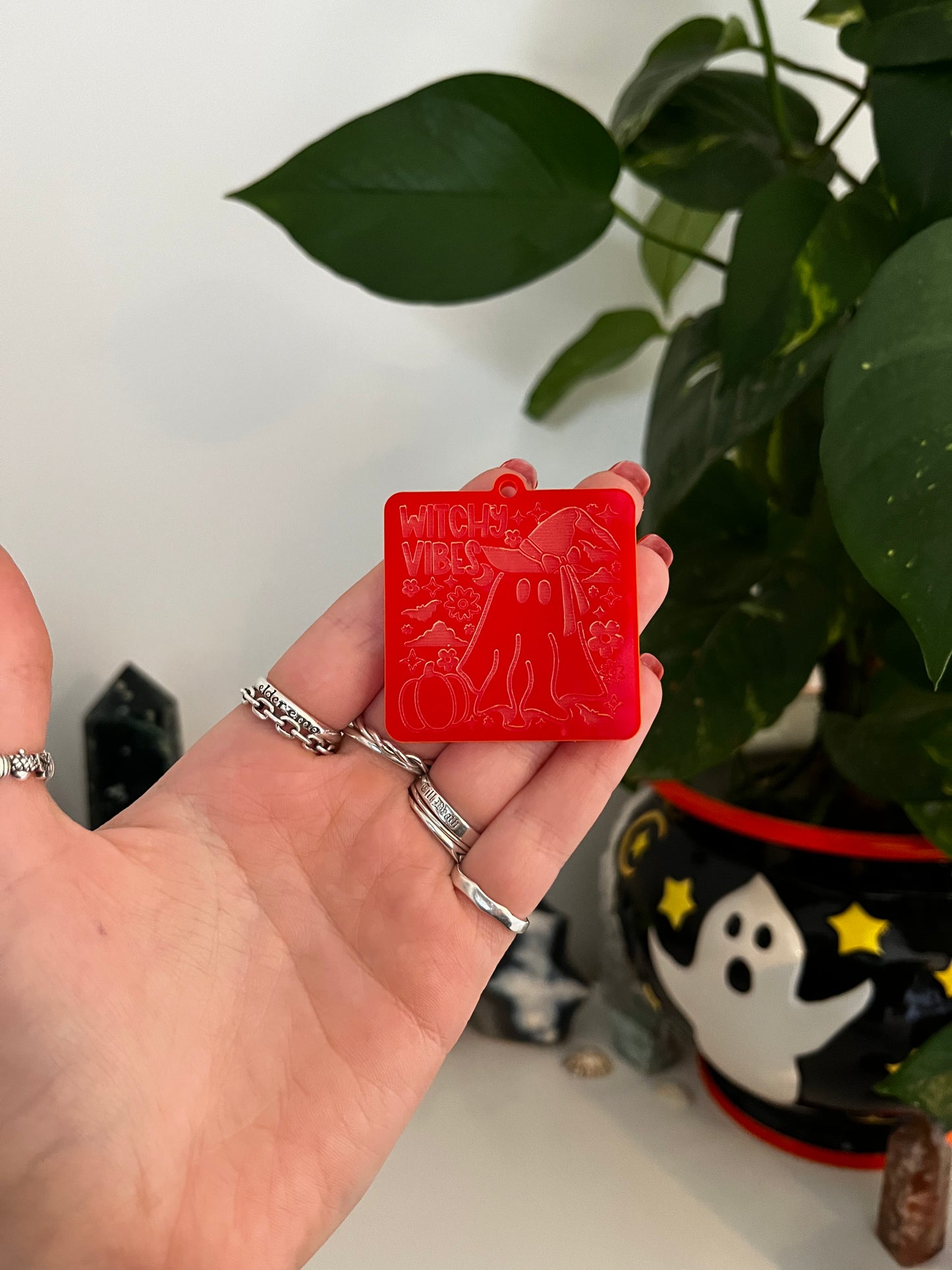 2” Witchy Vibes Keyring Silicone Mould
