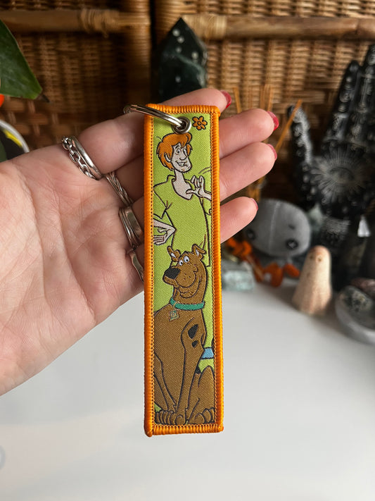 Double Sided Embroidered Keyring