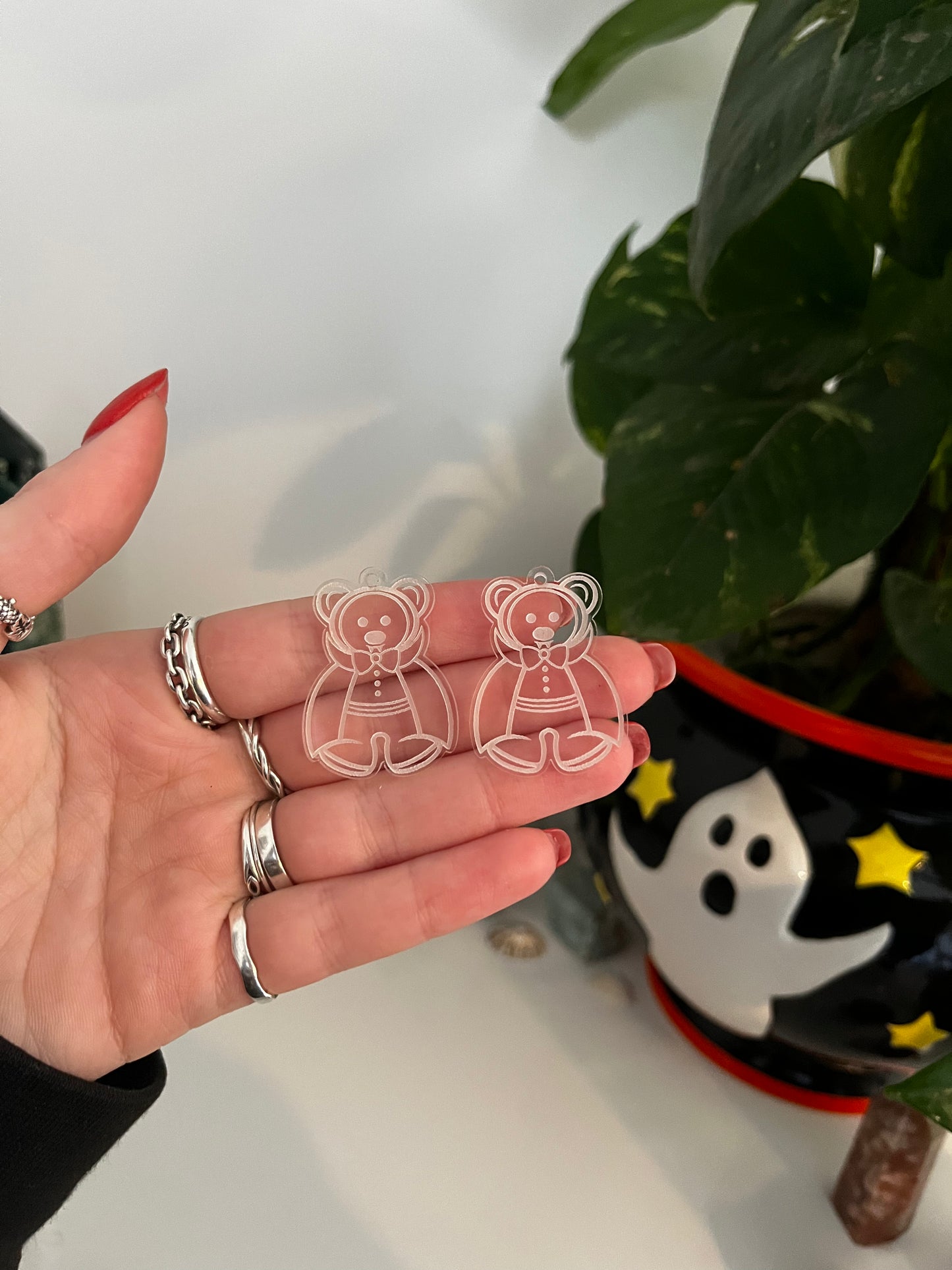 1.5” Vampire Teddy Earrings Silicone Mould