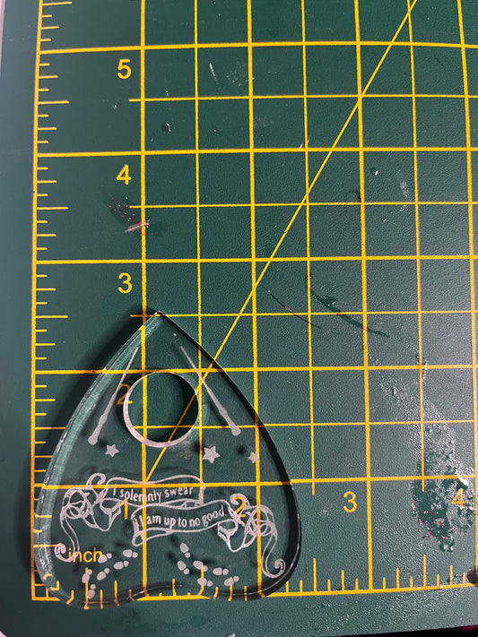 I Solemnly Swear Planchette Acrylic Blank