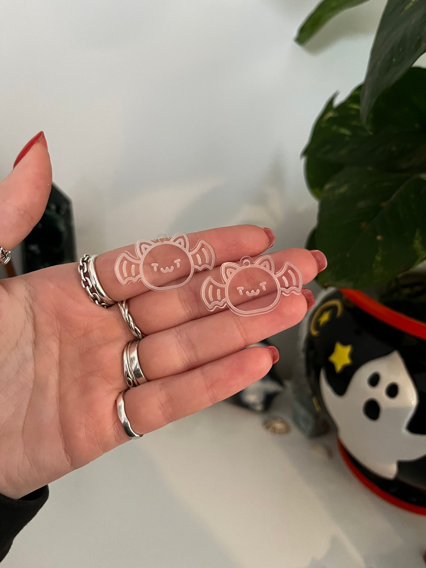 1.5” Kawaii Bat Earrings Silicone Mould