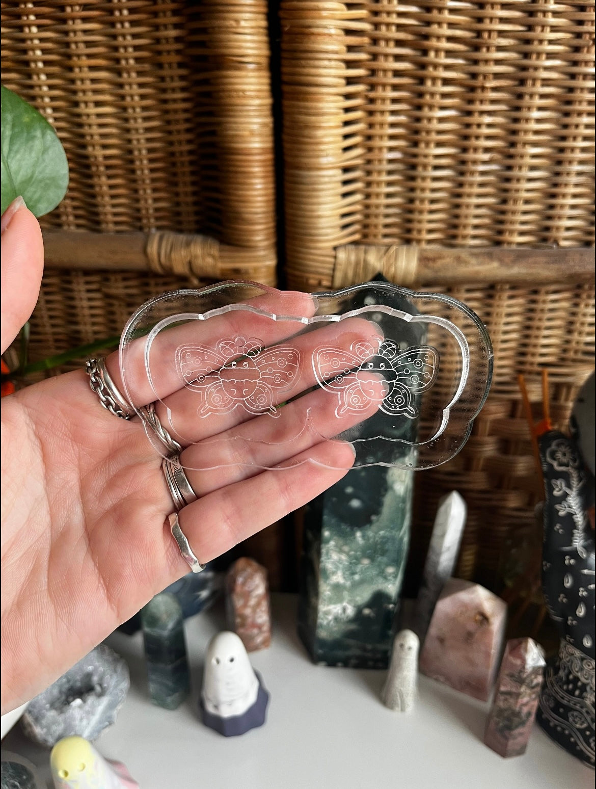 Chubby Moth Earrings Silicone Mould