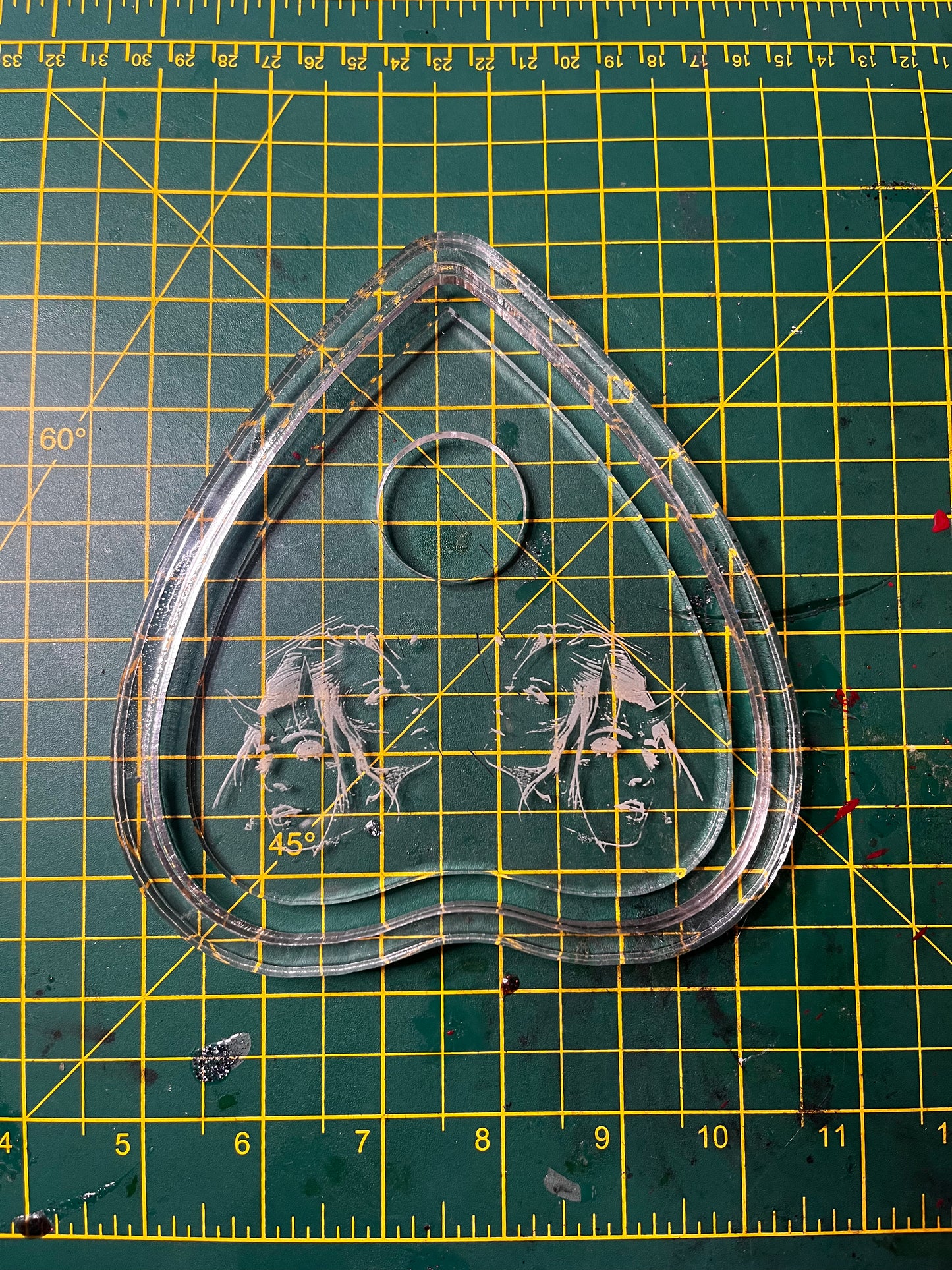 5” Angel/Devil Planchette & Partial Housing