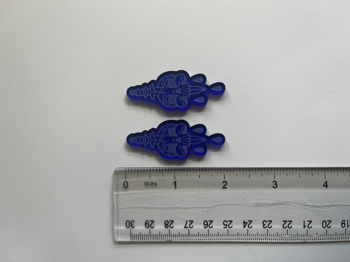 2" Skull Daggers Acrylic Blanks