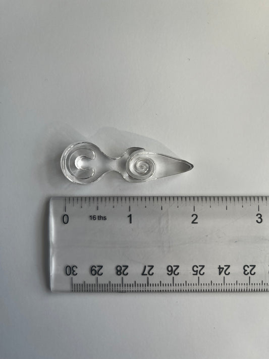 2" Spiral Goddess Acrylic Blank