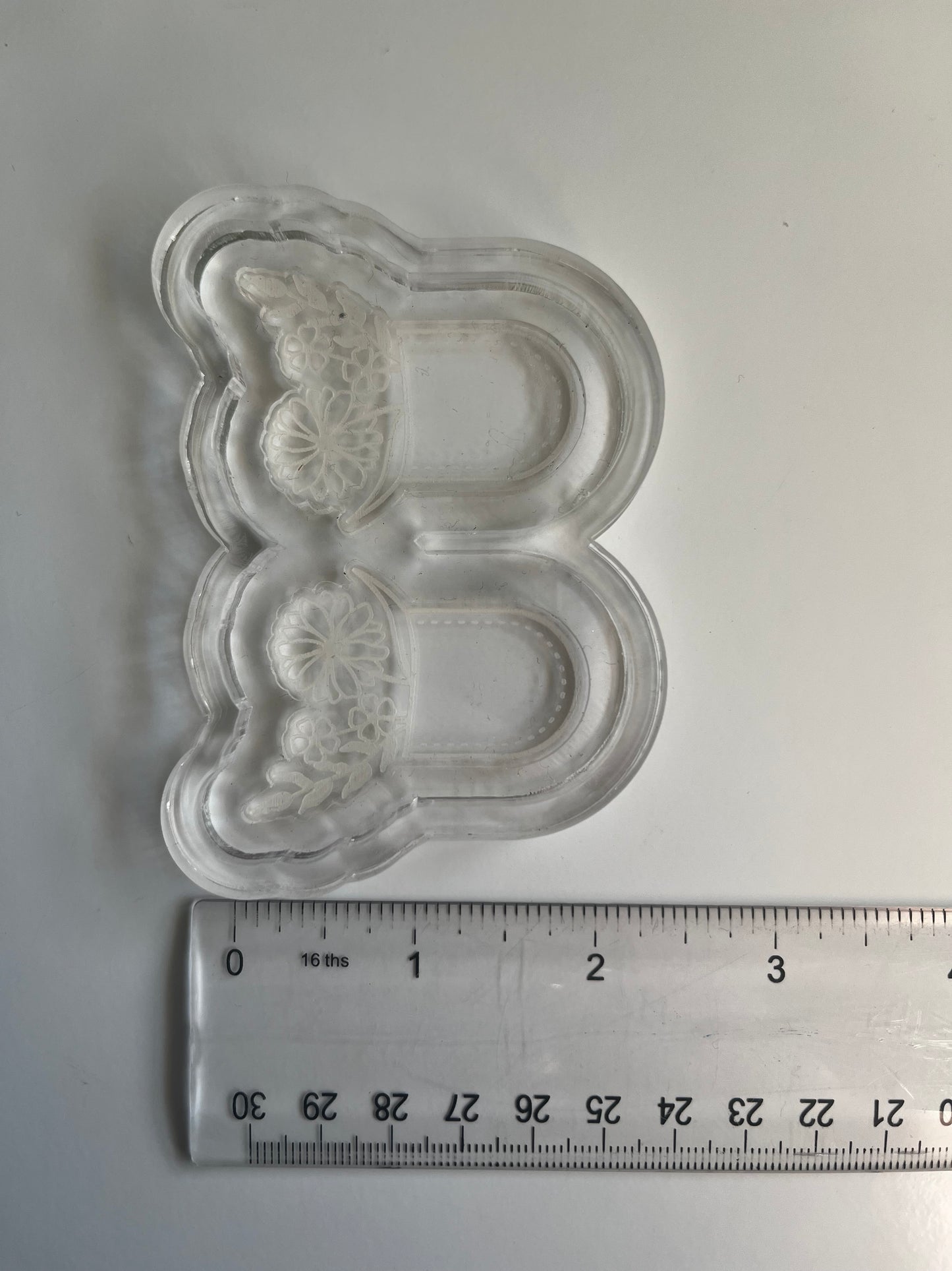 1.9" Floral Pockets Acrylic Blank