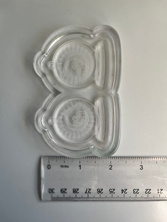 2" Crystal Ball Earrings Acrylic Blank