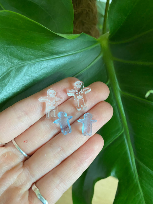 Mini Skeleton Gingerbread Men Silicone Mould