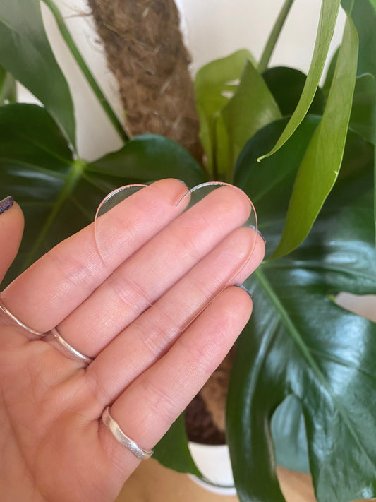 Simple Flat Heart Silicone Mould