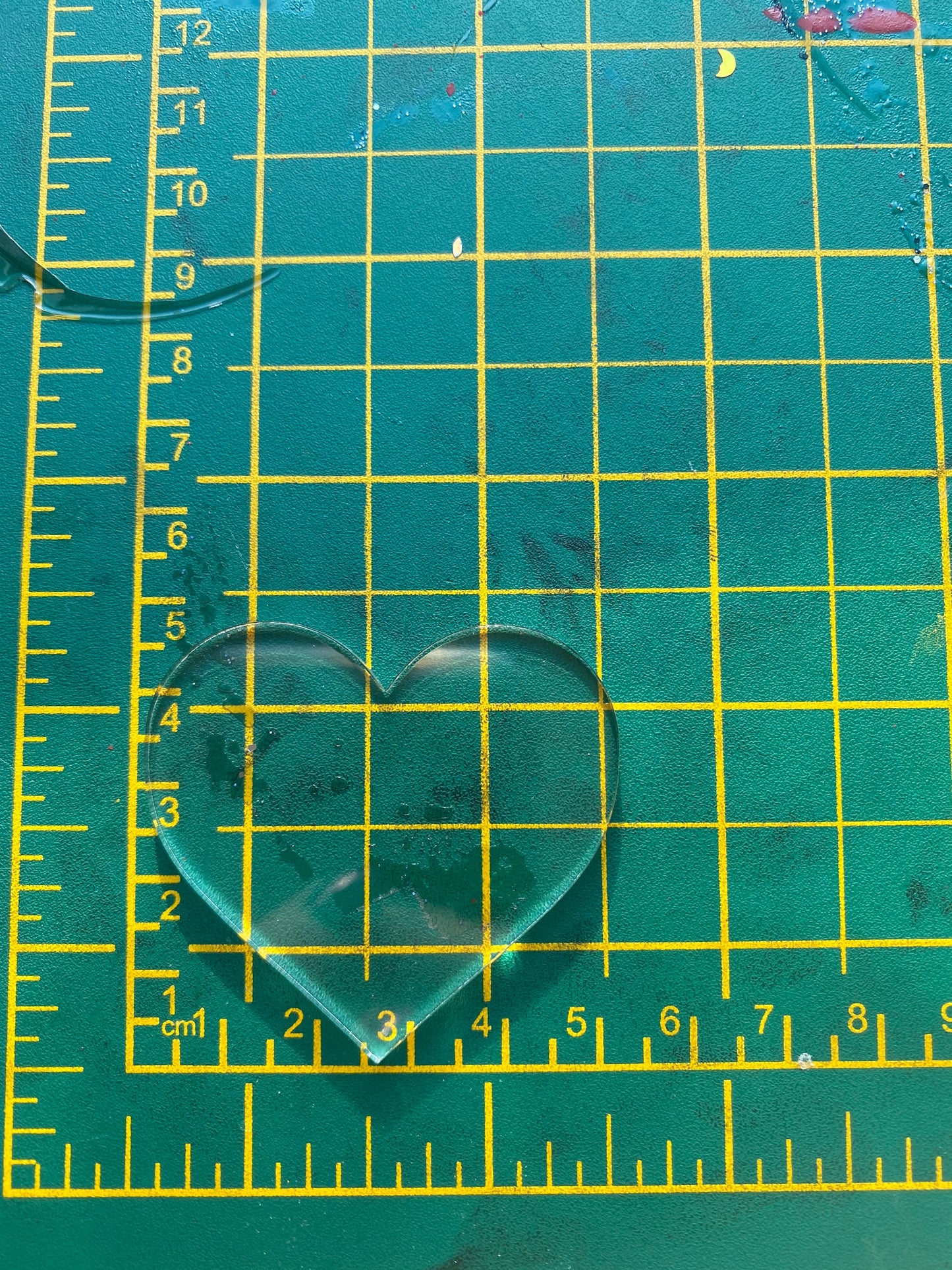 Simple Flat Heart Silicone Mould