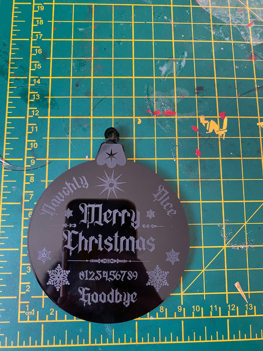 Christmas Ouija Bauble Silicone Mould