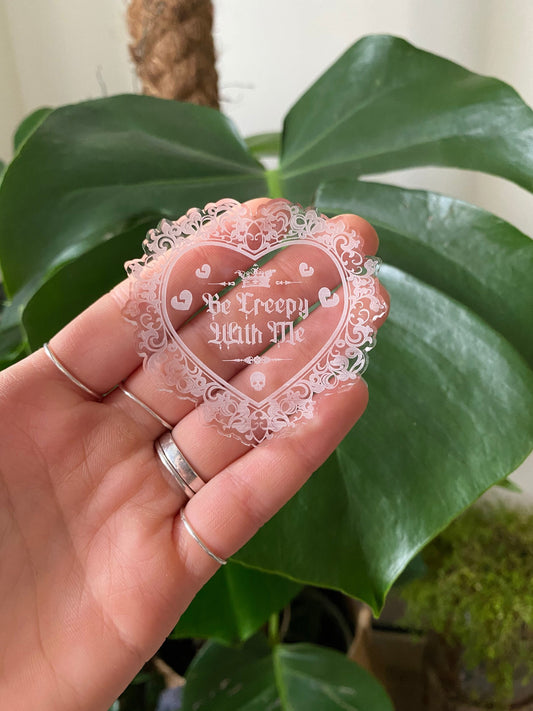 Be Creepy With Me Heart Silicone Mould