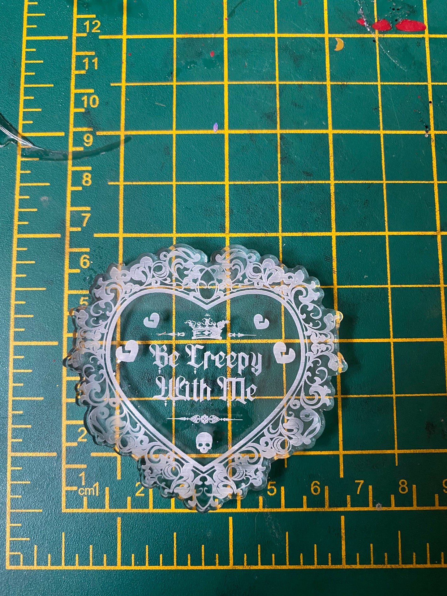 Be Creepy With Me Heart Silicone Mould