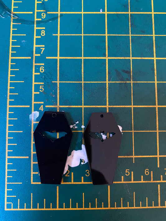 Bat Coffin Earrings Silicone Mould