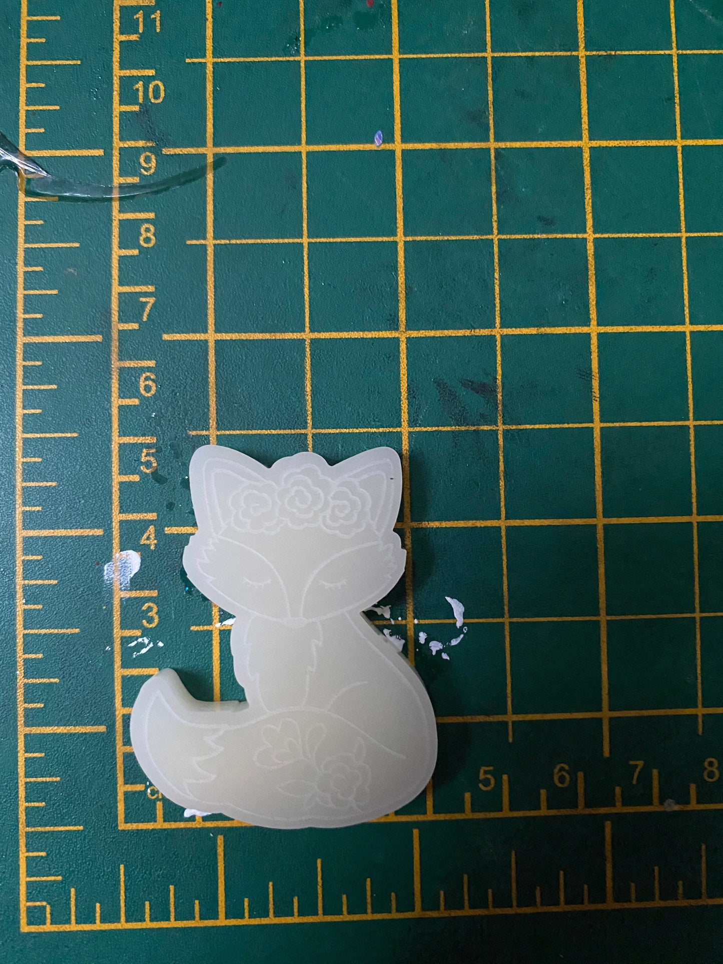 Floral Fox Silicone Mould