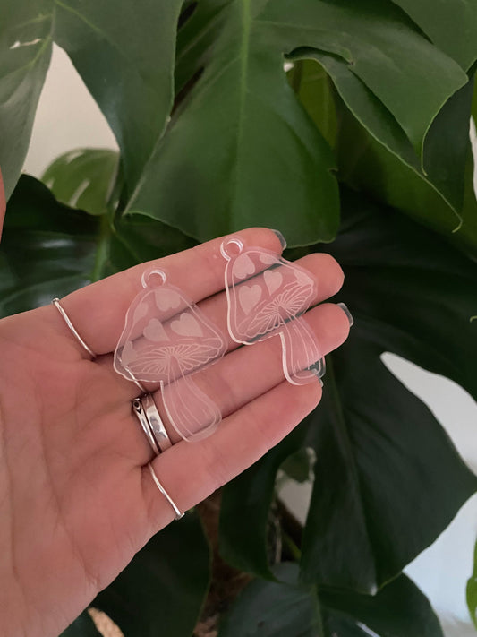 Heart Mushroom Earrings Silicone Mould