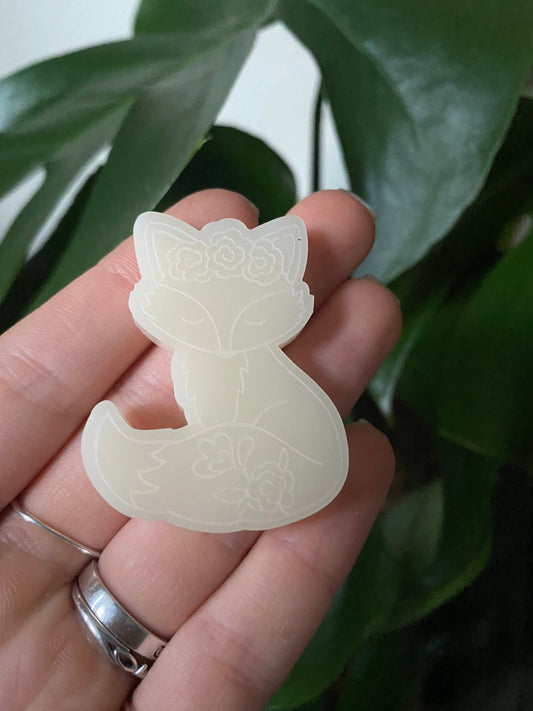 Floral Fox Silicone Mould