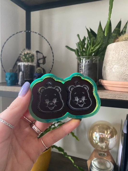 2” Bear Earrings Silicone Mould