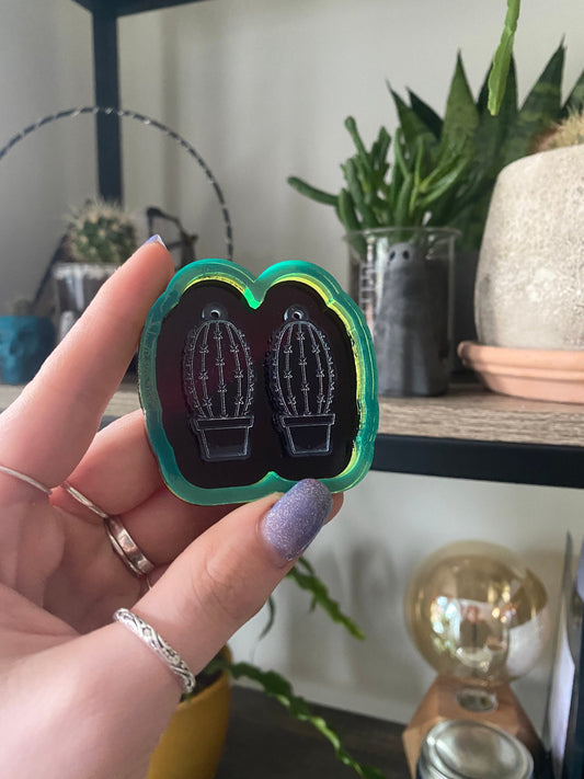 1.5” Cactus Earrings Silicone Mould