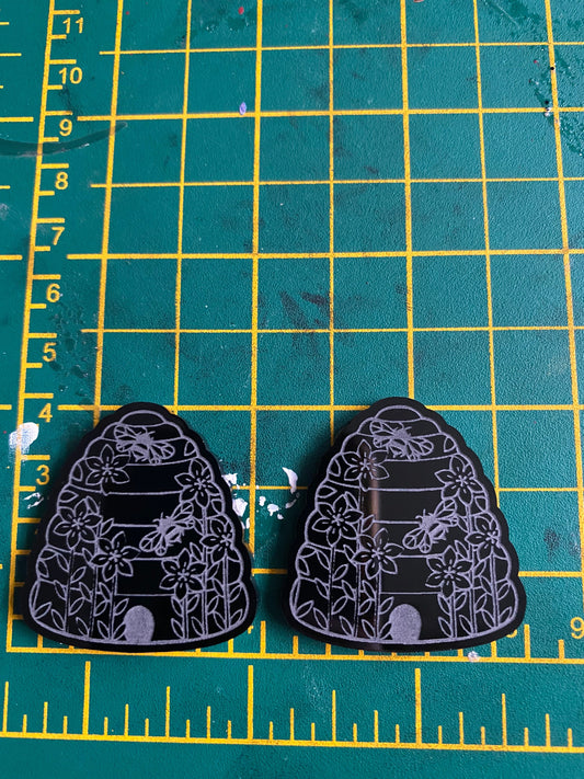 Floral Bee Hives Silicone Mould