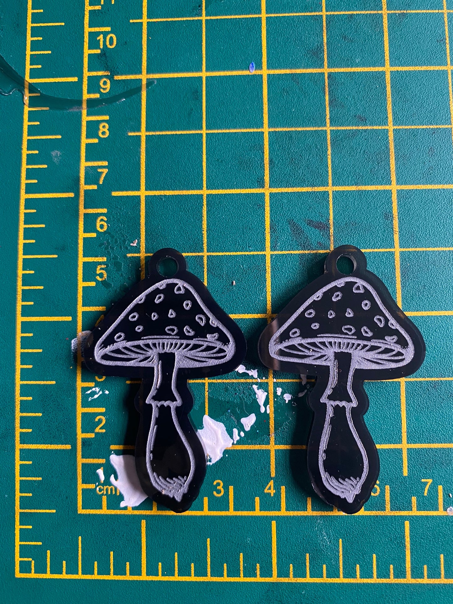 2” Pointed Mushroom Earrings Silicone Mould