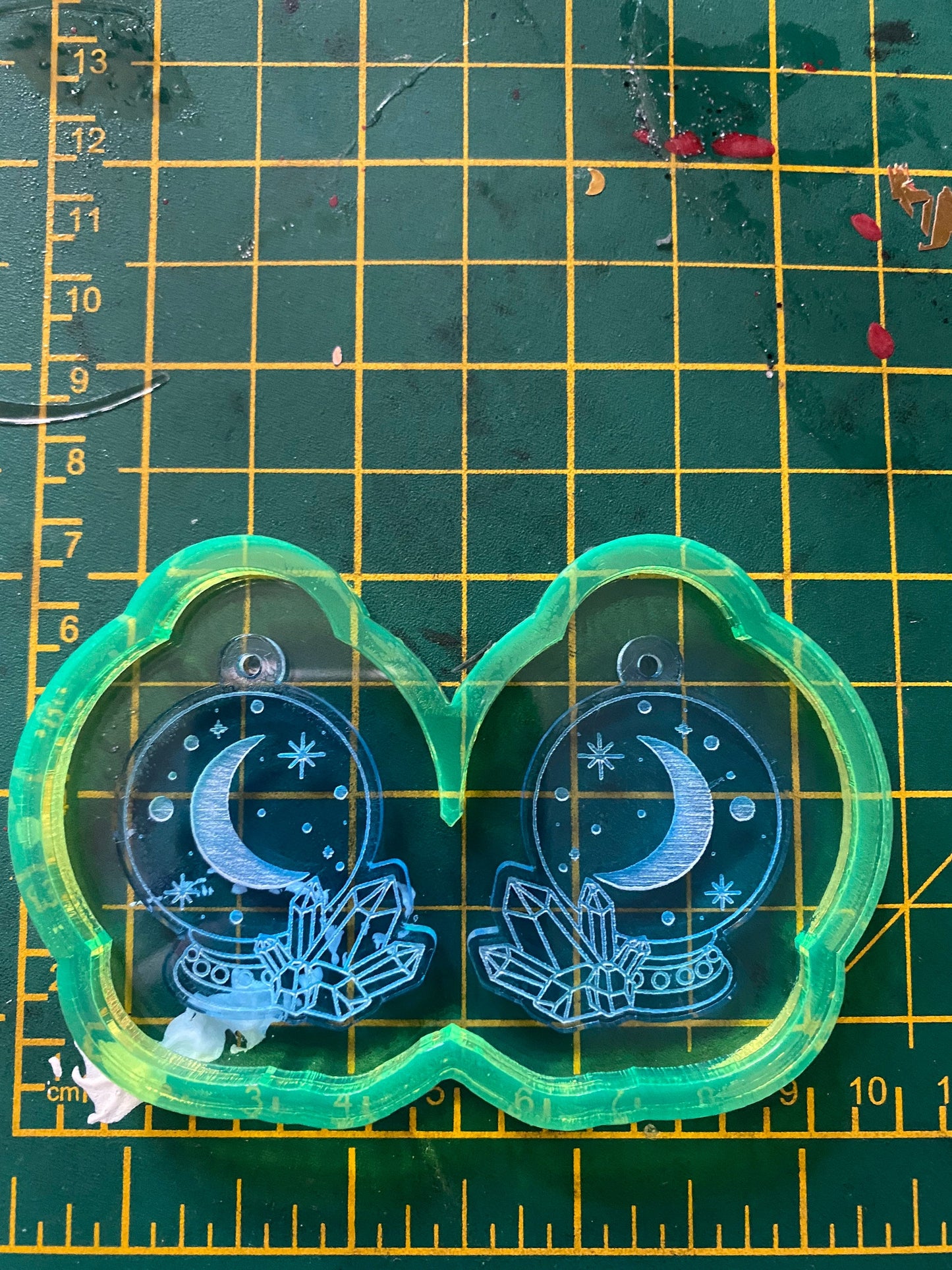 1.5” Crystal Ball Earrings Silicone Mould