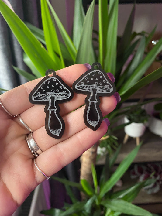 2” Pointed Mushroom Earrings Silicone Mould