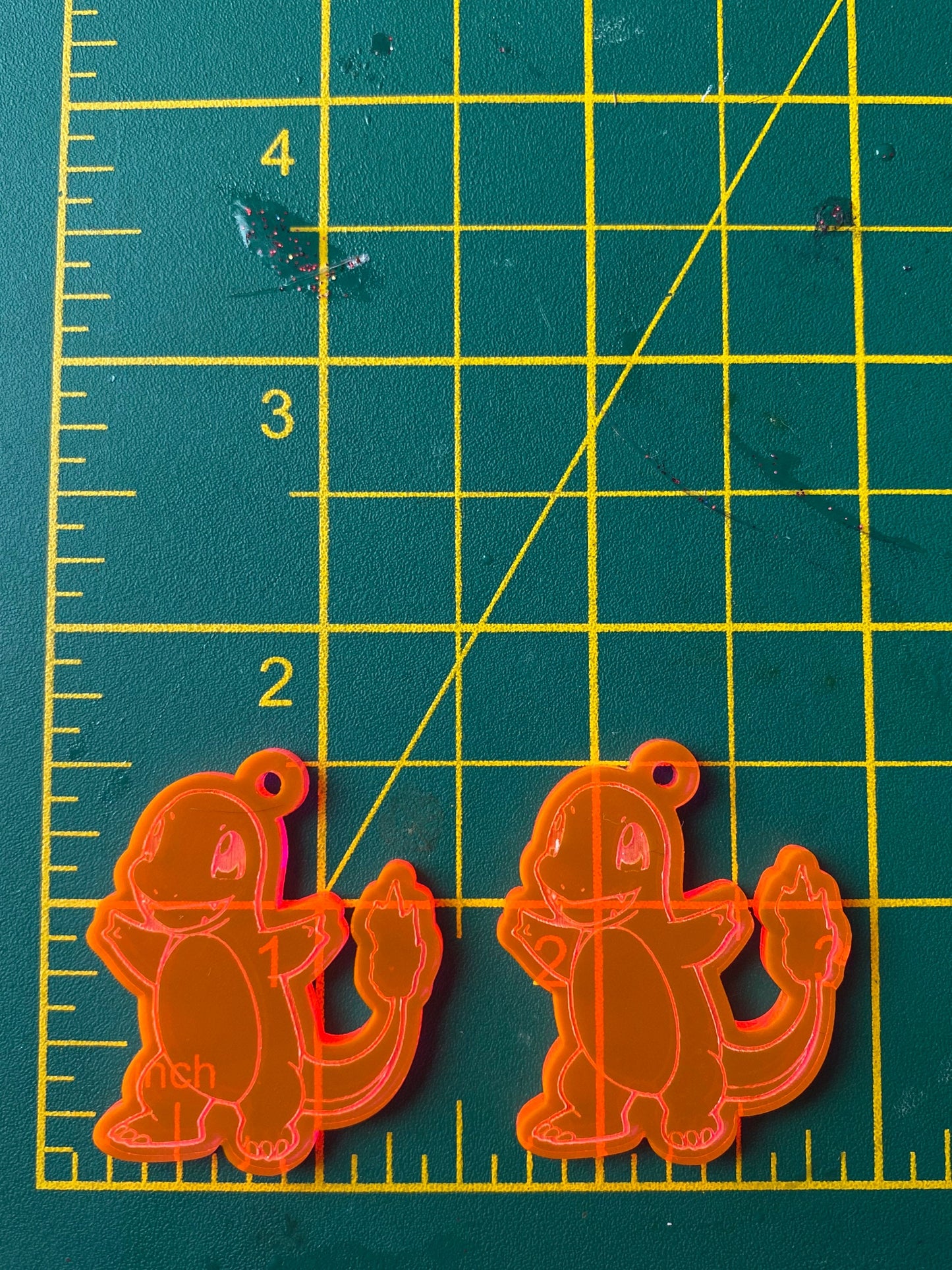 1.5” Char Earrings Silicone Mould