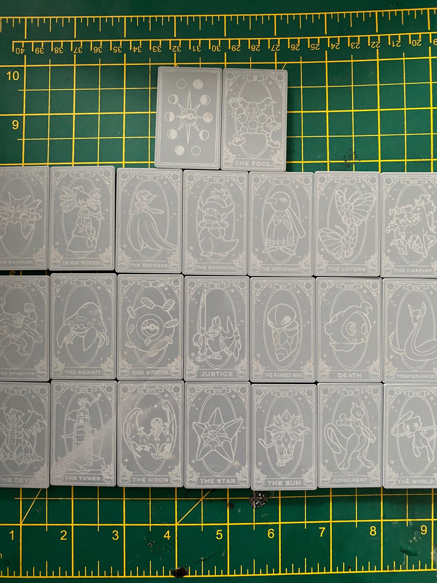 2” Pocket Monster Tarot Cards Silicone Mould