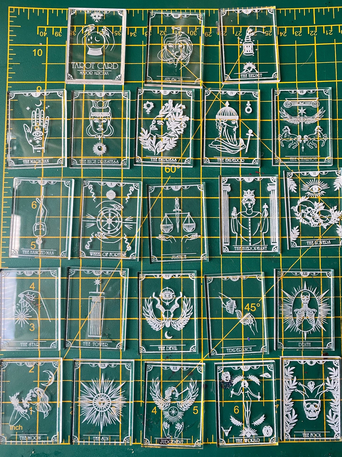 2” Major Arcana Tarot Card Silicone Moulds