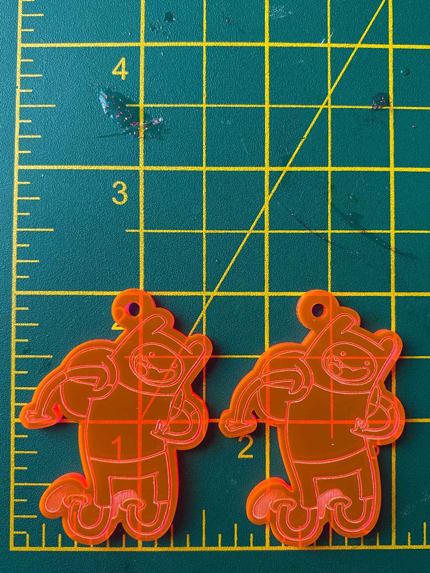 2” AT Finn Earrings Silicone Mould