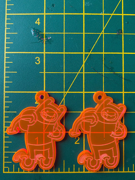 2” AT Finn Earrings Silicone Mould