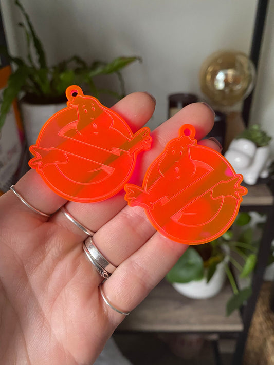 2” Ghost Buster Earrings Silicone Mould