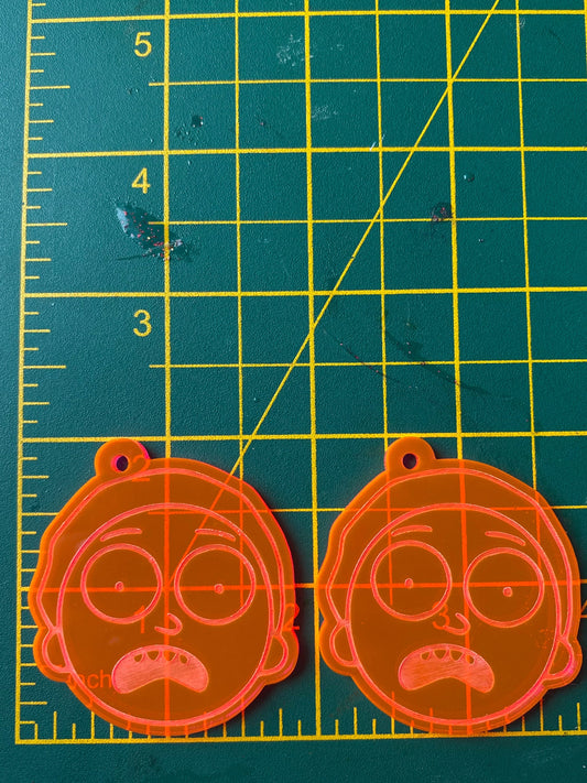2” Morty Earrings Silicone Mould