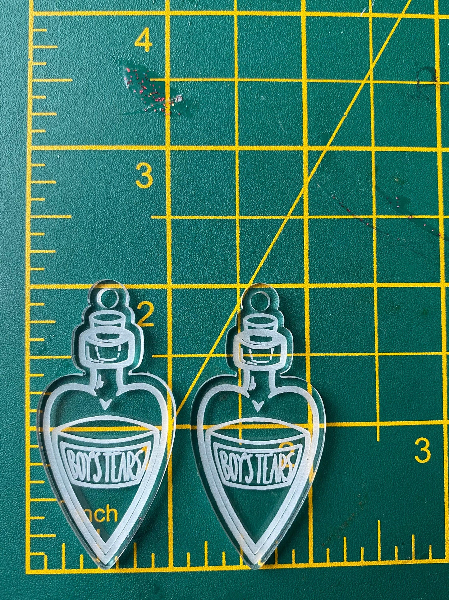 2” Boy’s Tears Earrings Silicone Mould