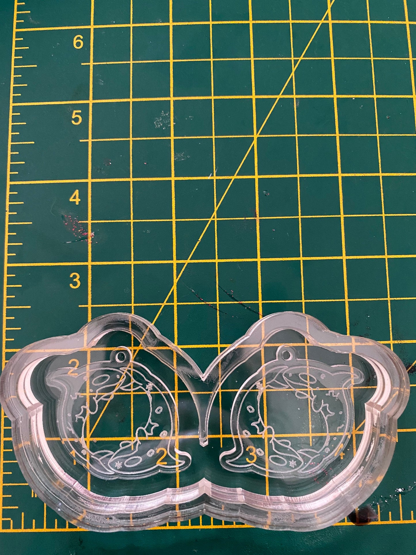 Ying Yang Orca Earrings Silicone Mould