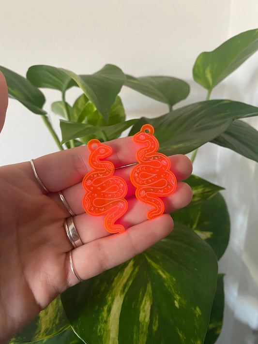 2” Celestial Snake Earrings Silicone Mould