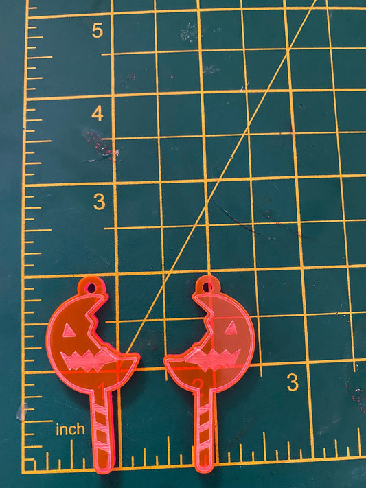 2” Spooky Lolly Earrings Silicone Mould