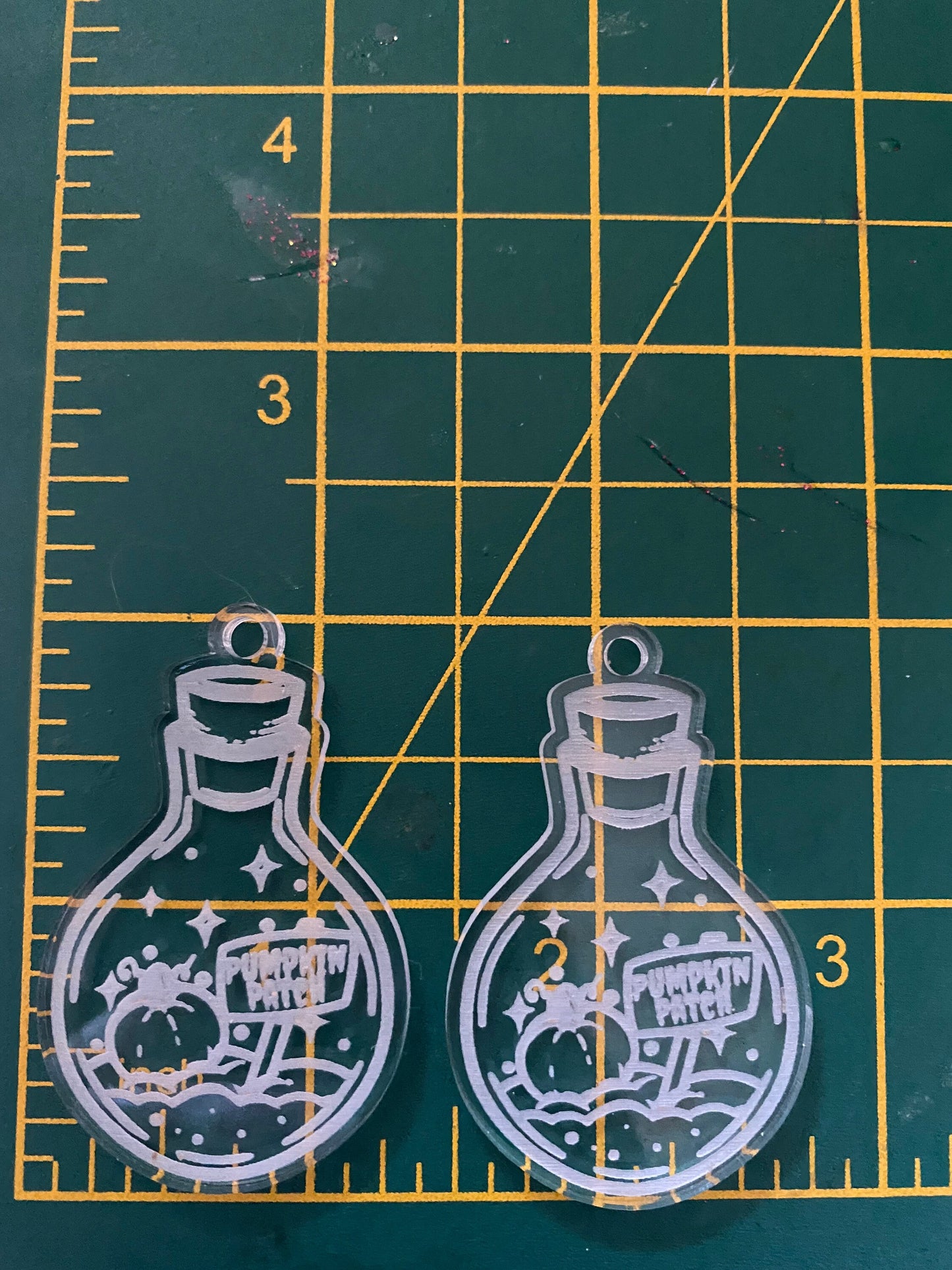 2” Pumpkin Bottle Earrings Silicone Mould