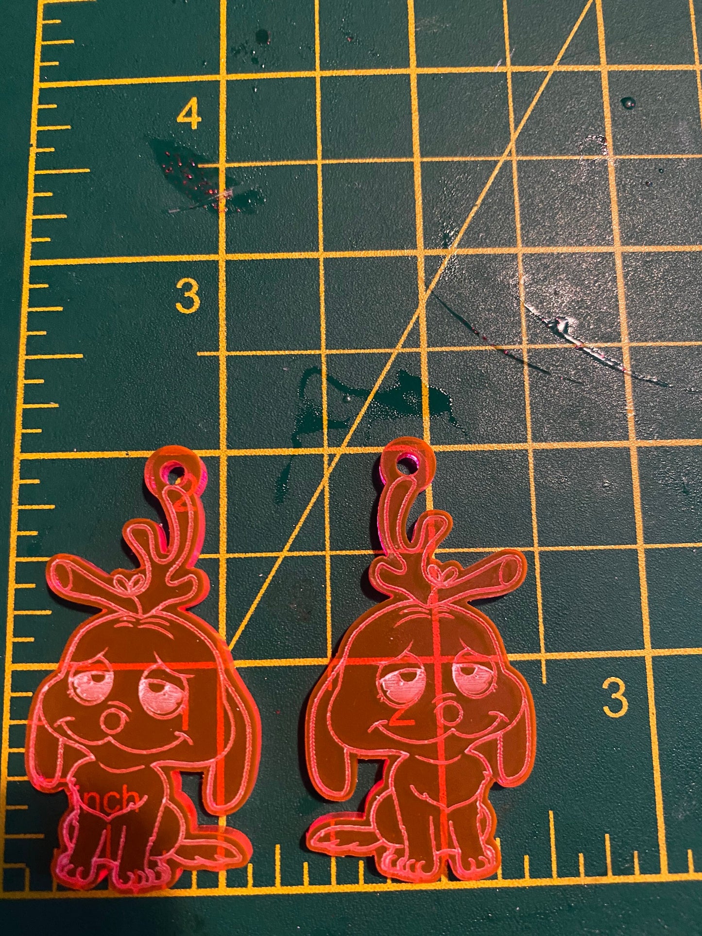 2” Christmas Dog Earrings Silicone Mould