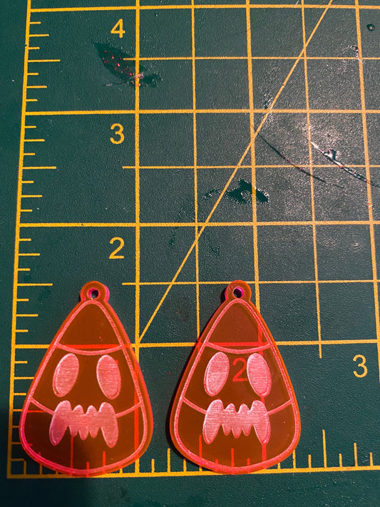 1.5” Spooky Candy Corn Earrings Silicone Mould