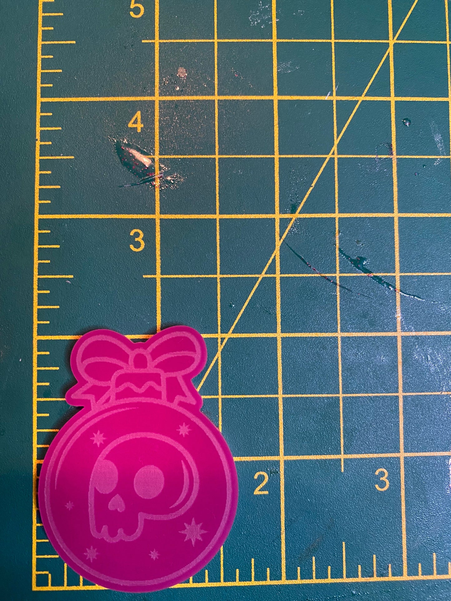 2” Skull Bauble Silicone Mould