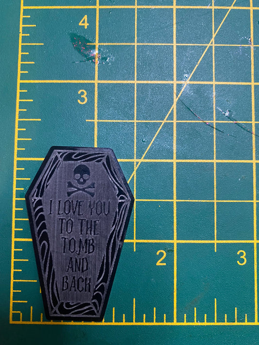 2” Love You Coffin Silicone Mould